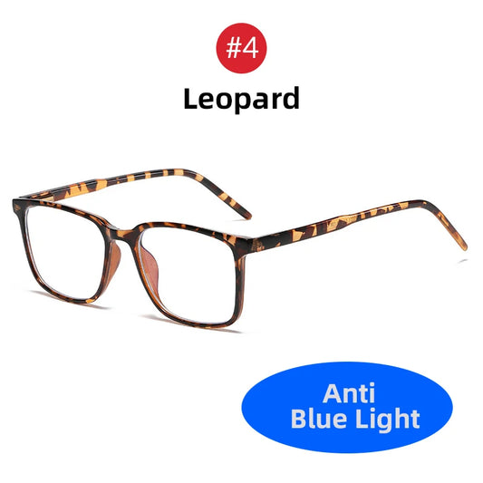 2026 Square Blue Light Blocking Glasses Men TR90 Light Frame anti Blue Ray Eyeglasses Women Classic Computer Eyewear